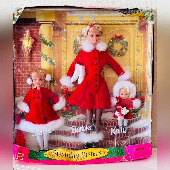 90s Vintage Holiday Sister Lot Vintage Barbie Stacie Kelly Doll - Picture 4 of 11